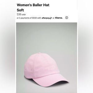 Lululemon women’s ballet hat soft
